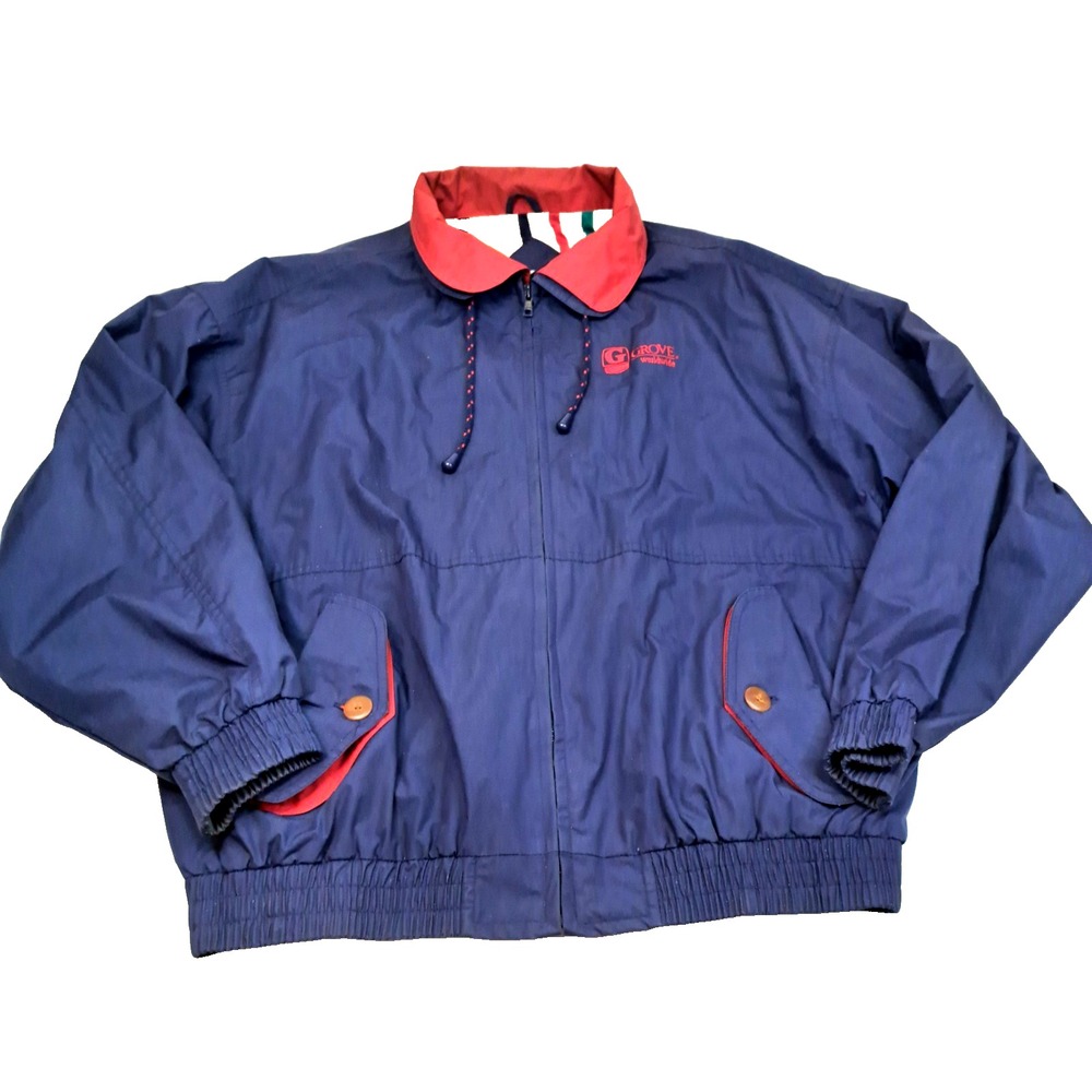 Vtg 90s / Y2K Winner‎ Mate Jacket Mens XL Striped Lining Pockets